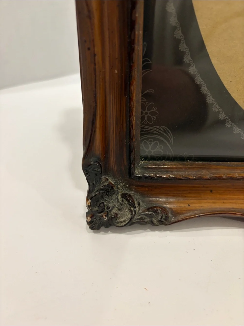 Vintage Baroque Ornate Wood 8x10 Picture Frame